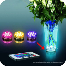 Remote Control Diving Decoration Waterproof Multi Colored Submersible 10 LED Party Underwater Lamp